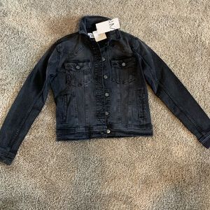 black denim jacket